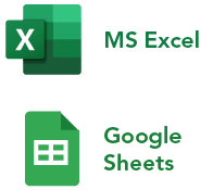 Icon for MS Excel and Google Sheets workshops
